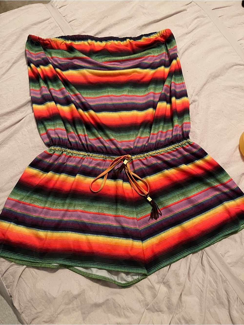 PilyQ Shimmer Stripe Robin Cover Up M/L